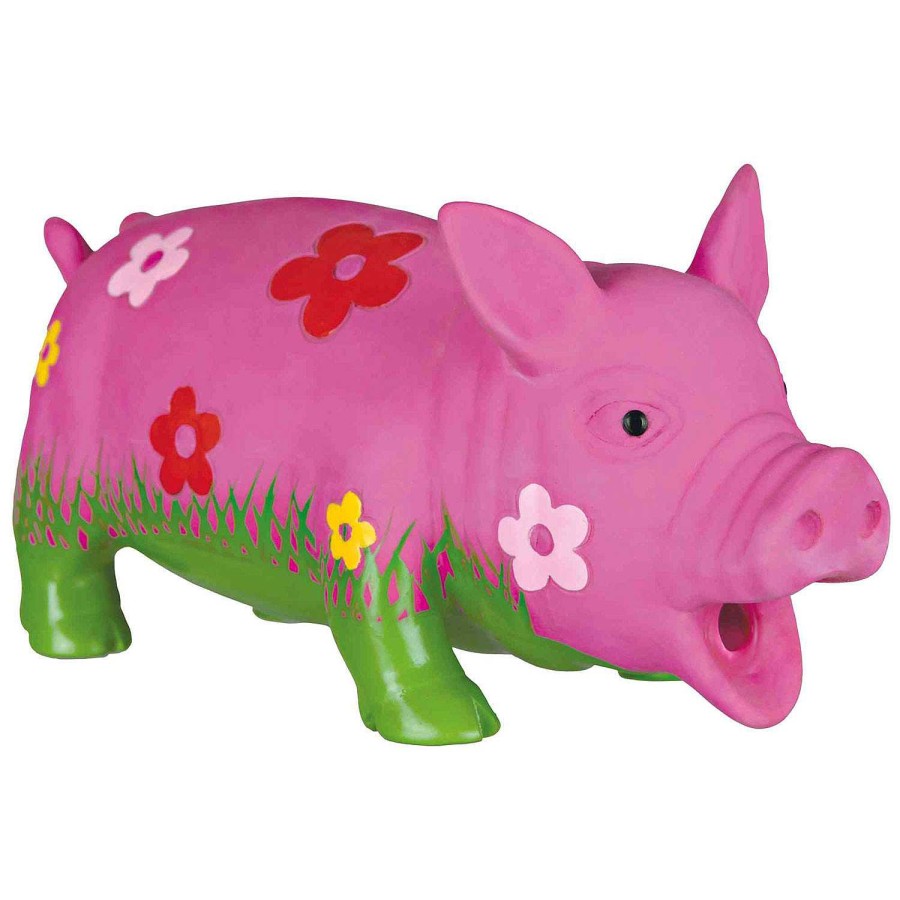 Perros Trixie | Cerdo L Tex Floreado,Sonido Original Animal,20 Cm