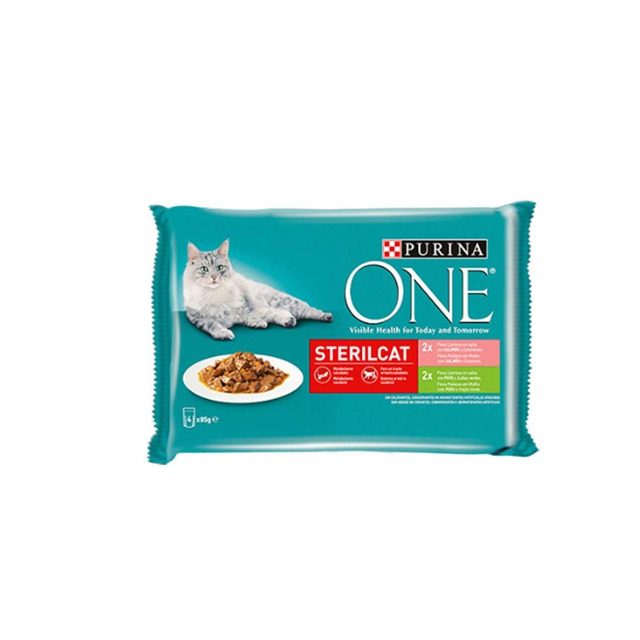 Gatos Purina One | Purina One Finas L Minas En Salsa Esterilizados.