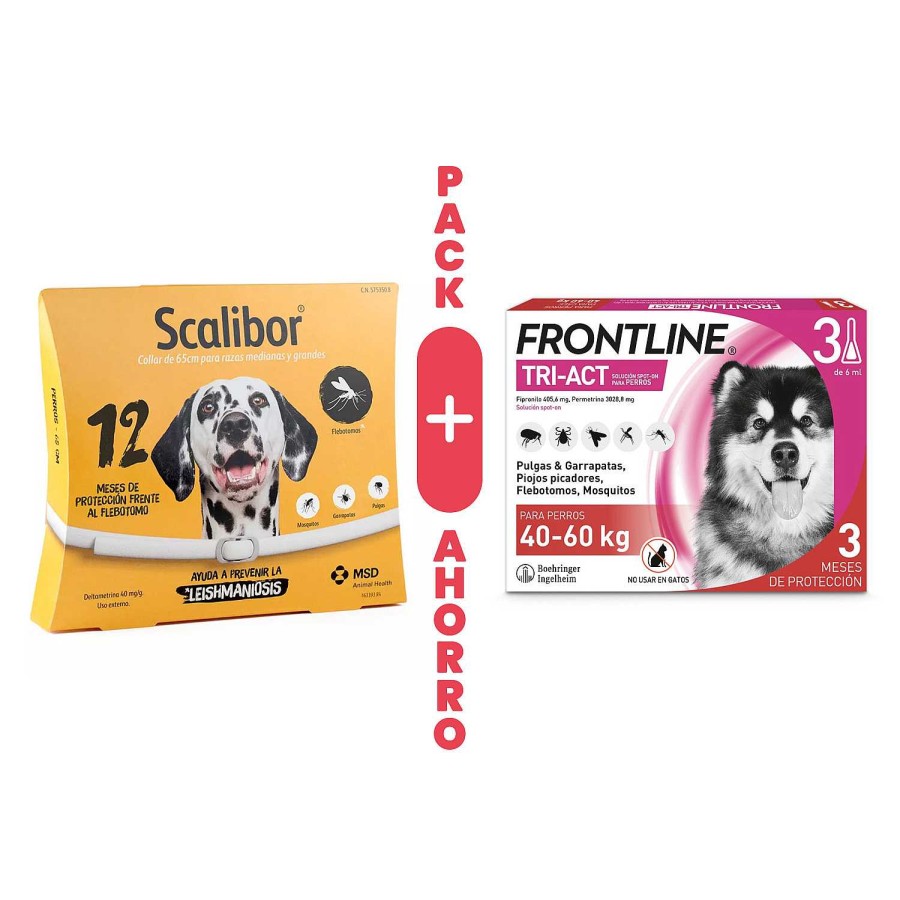 Perros Scalibor | Pack Scalibor L + Frontline 40 A 60 Kg