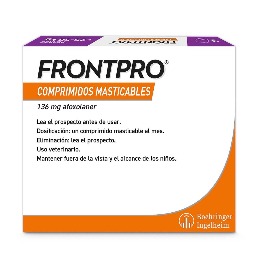 Perros Frontpro | Frontpro 3 Comprimidos Masticables Antiparasitarios Para Perros