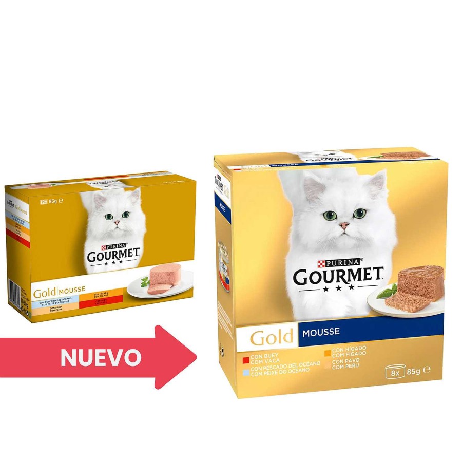 Gatos Gourmet | Purina Gourmet Gold Mousse Pack Surtido