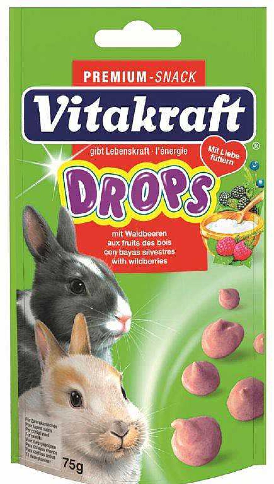 Roedores Vitakraft | Vitakraft Drops Waldbeere