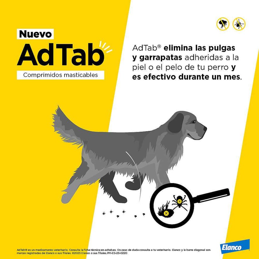 Perros Elanco | Adtab Comprimidos Masticables Antiparasitarios Para Perros