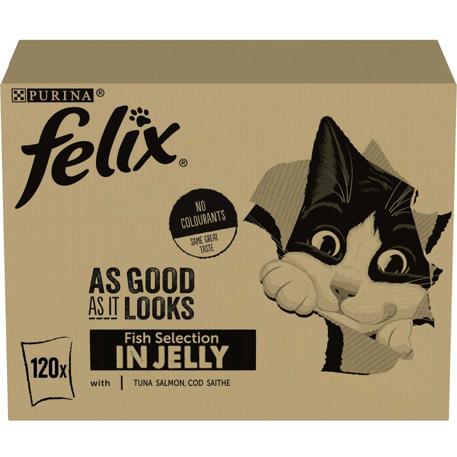 Gatos Felix | Purina Felix Fantastic Selecci N De Sabores Pescado En Gelatina