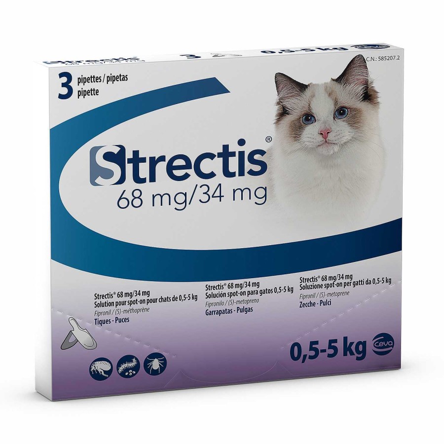 Gatos Ceva | Strectis Pipeta Spot On Antiparasitaria Para Gato