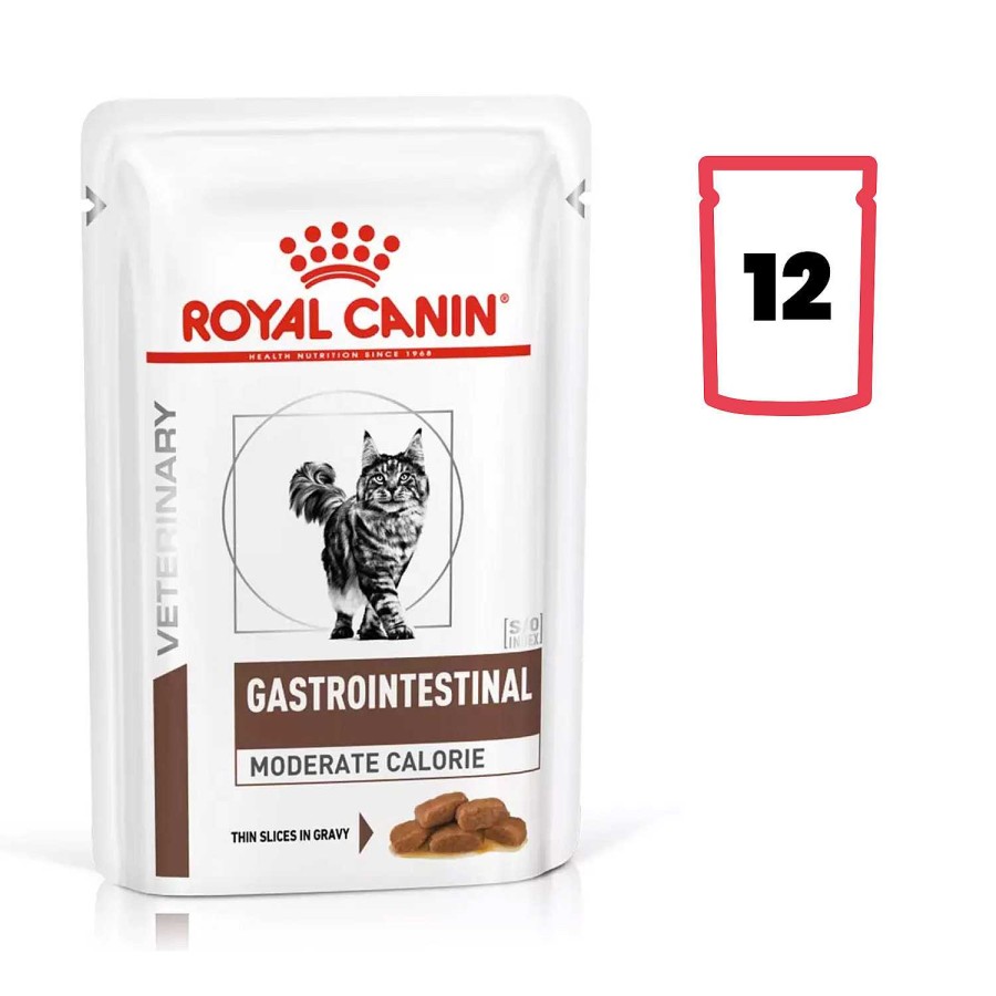 Gatos Royal Canin | Royal Canin Gastrointestinal Moderate Calorie Alimento H Medo Para Gatos En Salsa