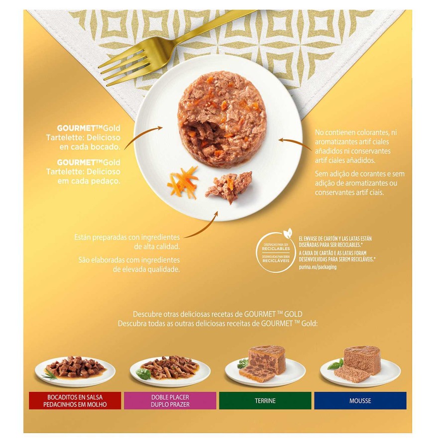 Gatos Gourmet | Purina Gourmet Gold Tartelette Pack Surtido