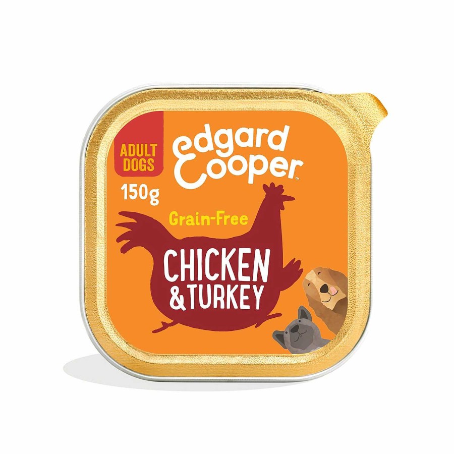 Perros Edgard & Cooper | Edgard & Cooper, Pack 11 Tarrinas Sin Cereales Con Pollo Y Pavo Para Perros Adultos