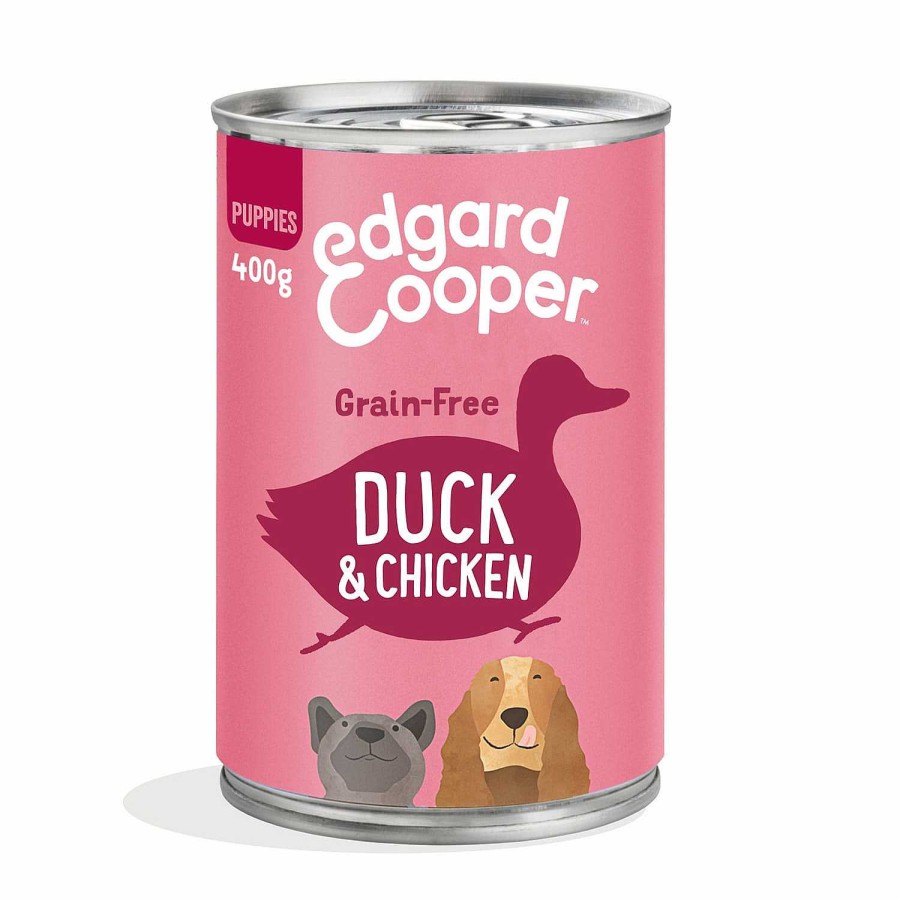 Perros Edgard & Cooper | Edgard & Cooper, Latas Sin Cereales Con Pato Y Pollo Para Cachorros