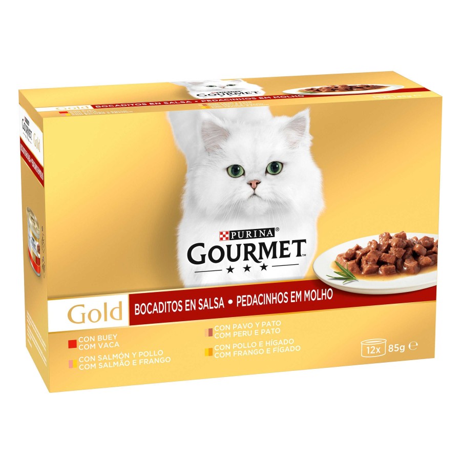 Gatos Gourmet | Purina Gourmet Gold Bocaditos En Salsa Pack Surtido