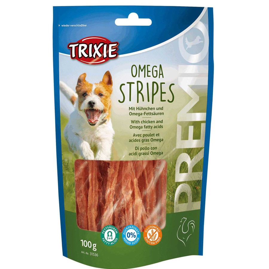 Perros Trixie | Premio Omega Tiras, Pollo, 100 G