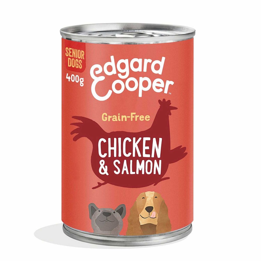 Perros Edgard & Cooper | Edgard & Cooper, Latas Sin Cereales Con Pollo Y Salm N Para Perros Senior