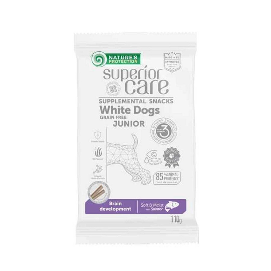 Perros Nature´s Protection | Nature'S Protection Superior Care White Dogs Snack Junior Salmon