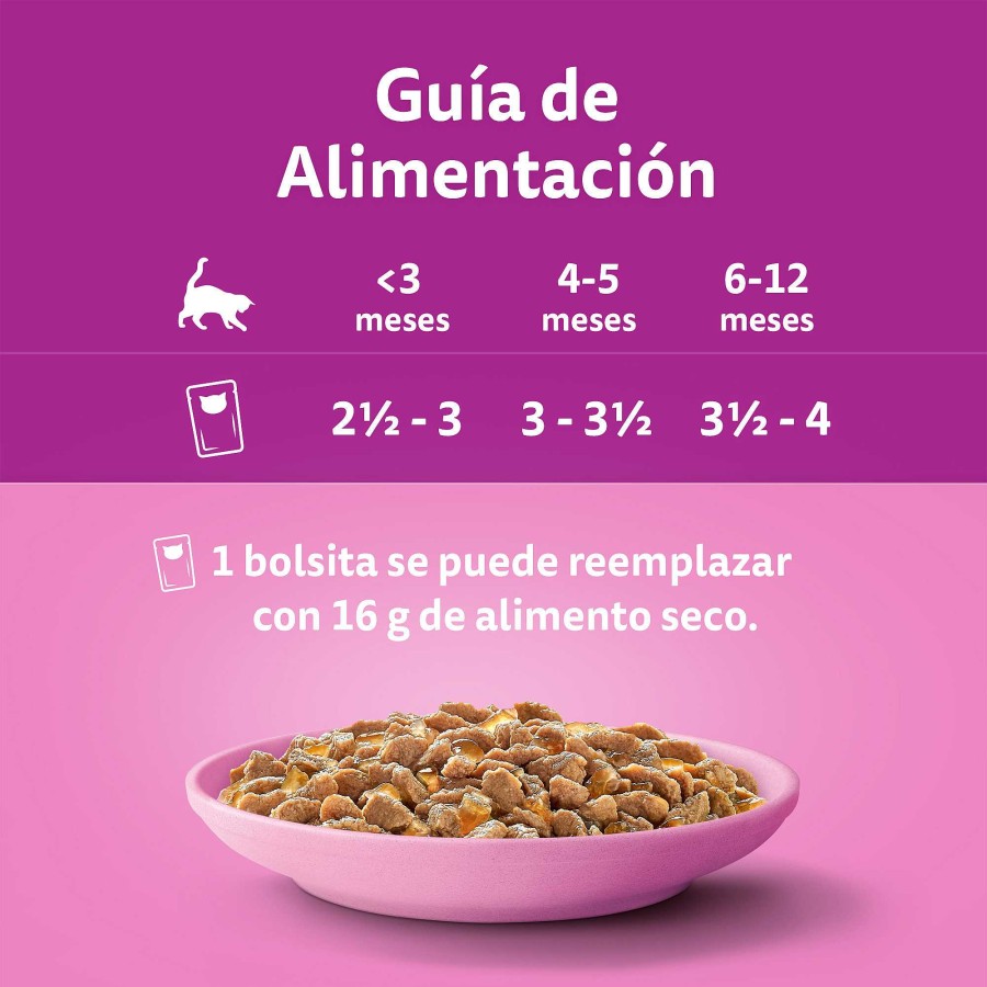 Gatos Whiskas | Whiskas Comida H Meda Para Gatos Junior Selecci N Aves En Gelatina