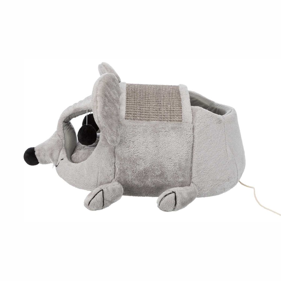 Perros Trixie | Cueva Suave Y De Juego Mouse, 35 33 65 Cm, Gris