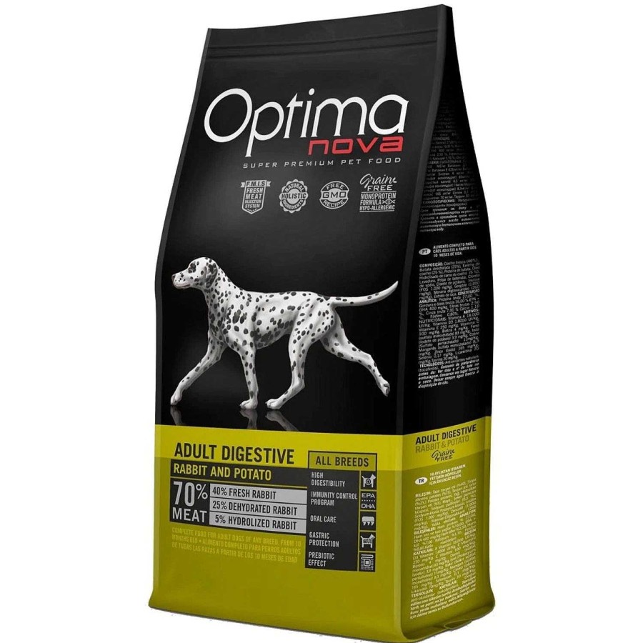 Perros Optima nova | Optima Nova Adult Digestive Rabbit & Potato