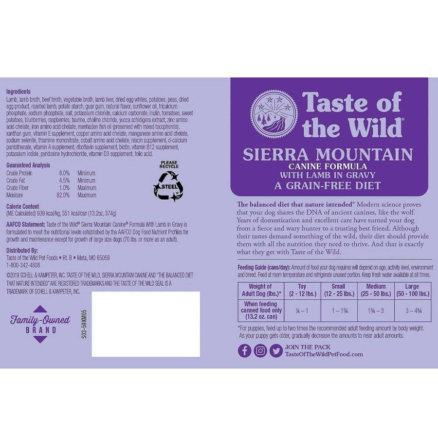 Perros Taste of the Wild | Taste Of The Wild Sierra Mountain Canine