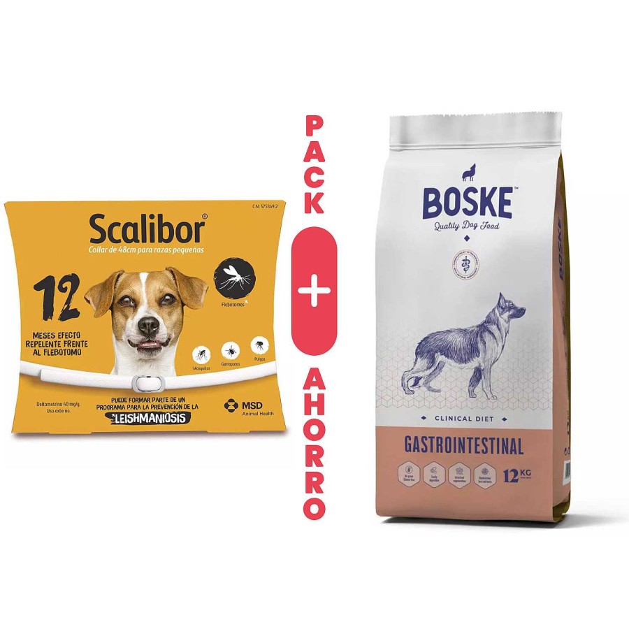 Perros Scalibor | Pack Scalibor S/M + Boske Clinical Diet Gastrointestinal