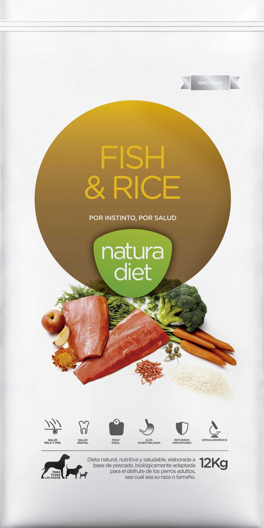 Perros Dingo Nature Diet | Natura Diet Fish & Rice