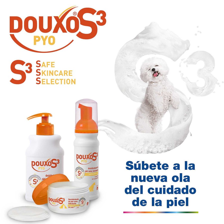 Perros Ceva | Douxo S3 Pyo Mousse Desinfectante De Piel Sana E Hidratante Del Perro Y Gato