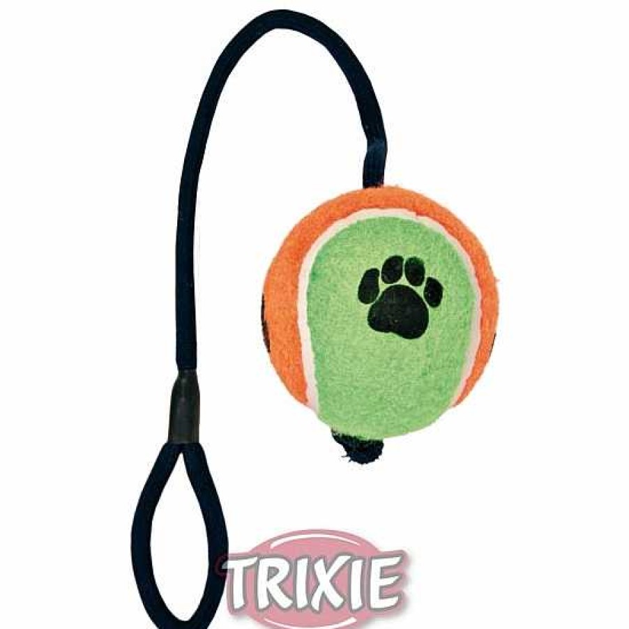 Perros Trixie | Pelota Tenis Con Cuerda