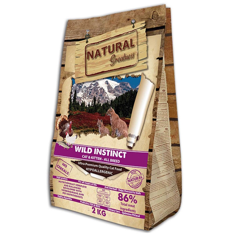 Gatos Natural Greatness | Natural Greatness Receta Wild Instinct All Breed Gato