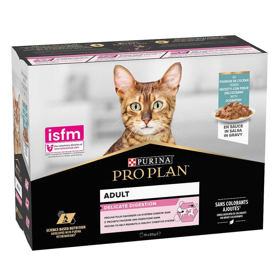 Gatos Purina Pro Plan | Purina Pro Plan Delicate Pouches Gato Con Pescado