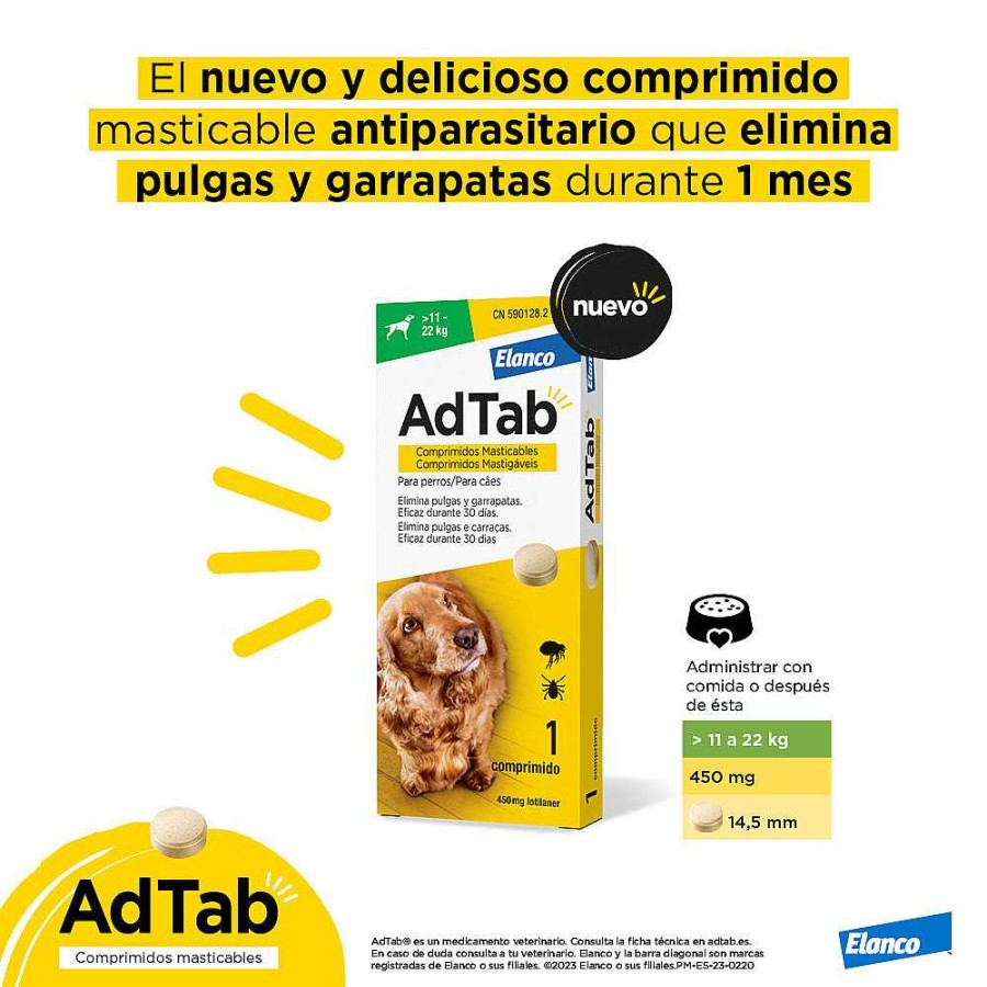 Perros Elanco | Adtab Comprimidos Masticables Antiparasitarios Para Perros