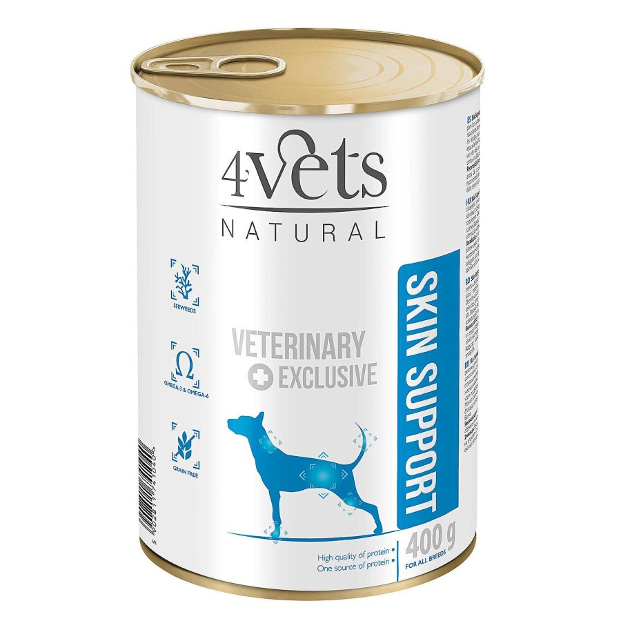 Perros 4Vets Natural | Piper 4Vets Skin Support Comida H Meda Veterinaria Para Perros Con Problemas De Pelo Y Piel