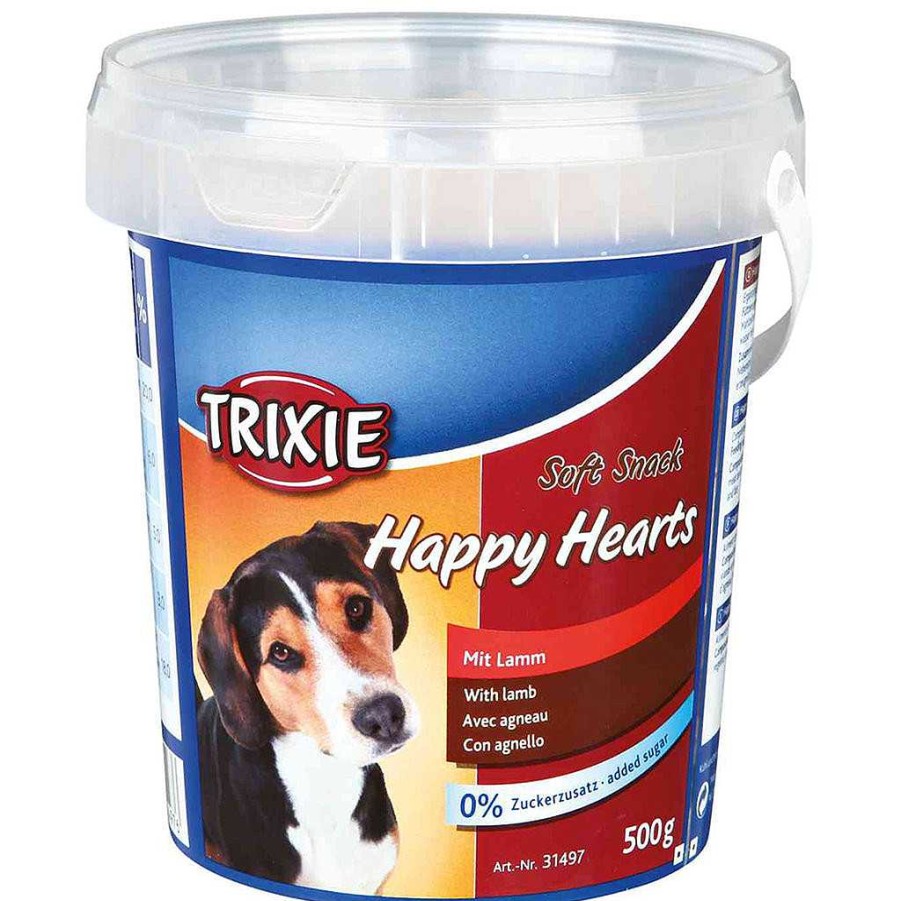 Perros Trixie | Bote Soft Snack Happy Hearts, 500 G, Cordero-Arroz