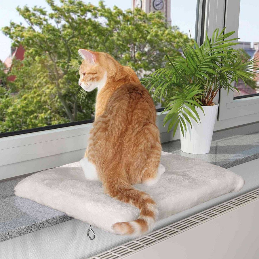 Gatos Trixie | Plataforma Gatos, Ventana Beige