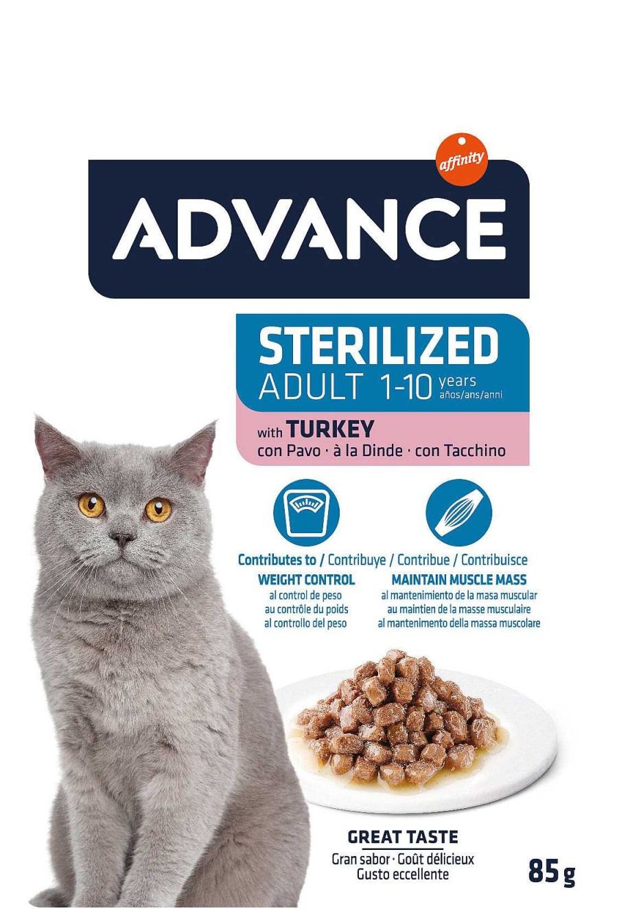 Gatos Advance | Advance Adult Cat Sterilized Turkey Wet