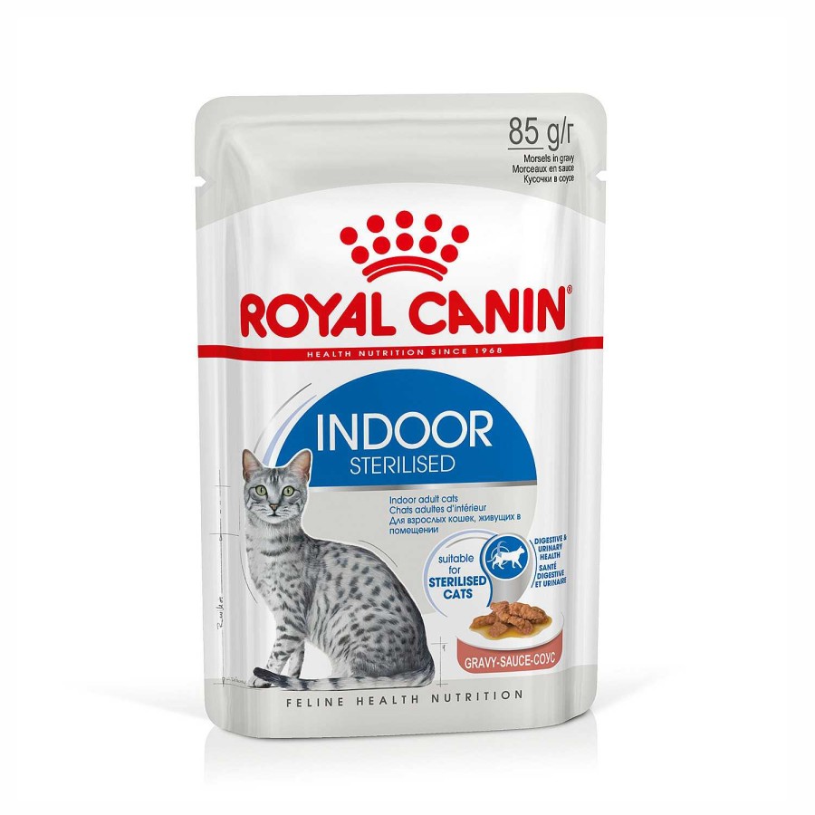 Gatos Royal Canin | Royal Canin Indoor Comida H Meda En Salsa Para Gato Adulto De Interior