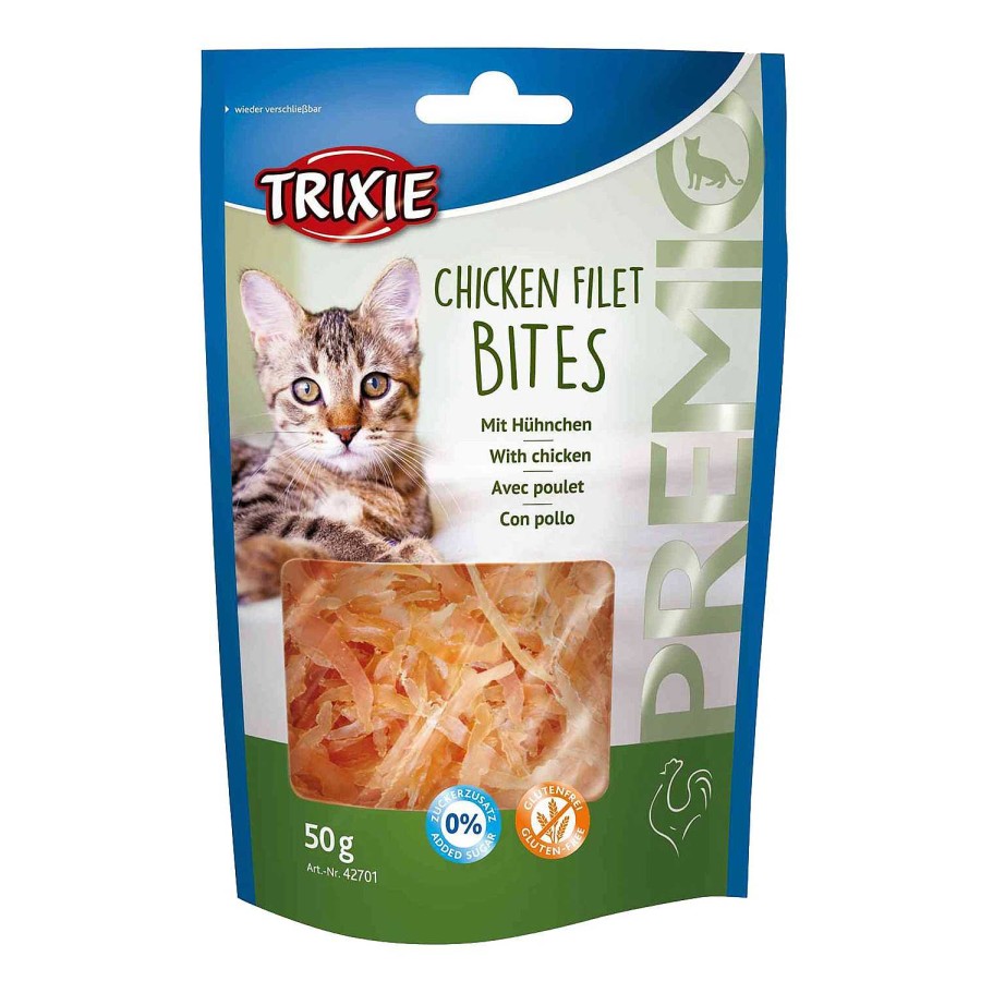 Gatos Trixie | Premio Light Filet Bits, Pollo, 50 G