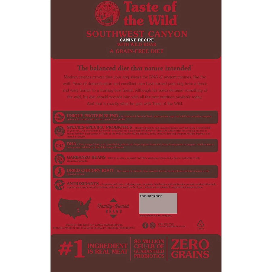 Perros Taste of the Wild | Taste Of The Wild Southwest Canyon