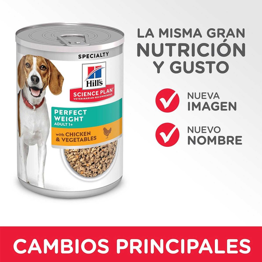 Perros Hill´s | Hill'S Science Plan Perfect Weight Alimento H Medo Perro Sabor Pollo Y Verduras - Lata