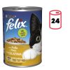 Gatos Felix | Purina F Lix Pack 24 Latas Est Ndar Pollo Y Pato En Gelatina