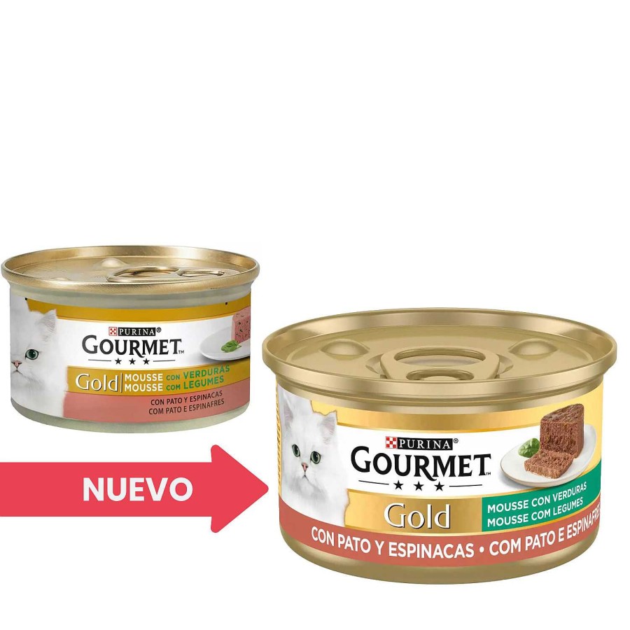 Gatos Gourmet | Purina Gourmet Gold Mousse Pato Y Espinacas