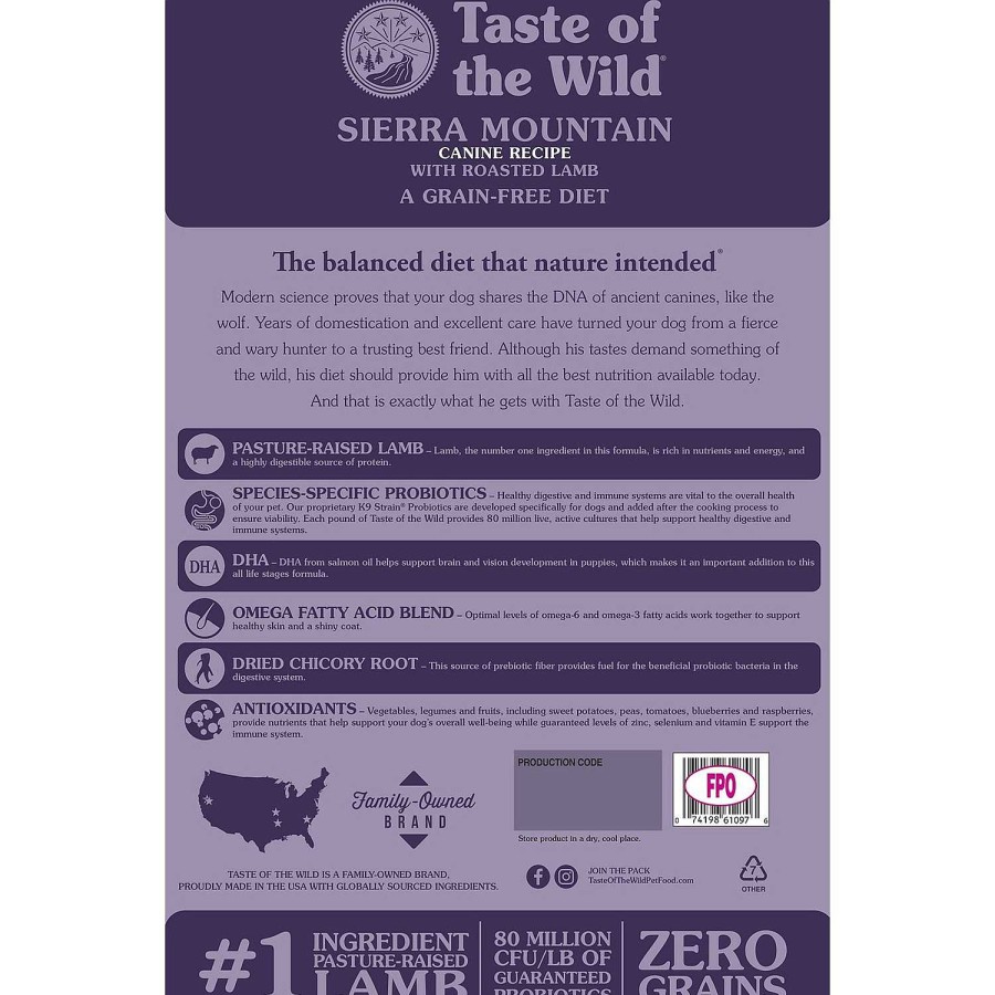 Perros Taste of the Wild | Taste Of The Wild Sierra Mountain