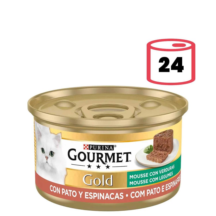 Gatos Gourmet | Purina Gourmet Gold Mousse Pato Y Espinacas