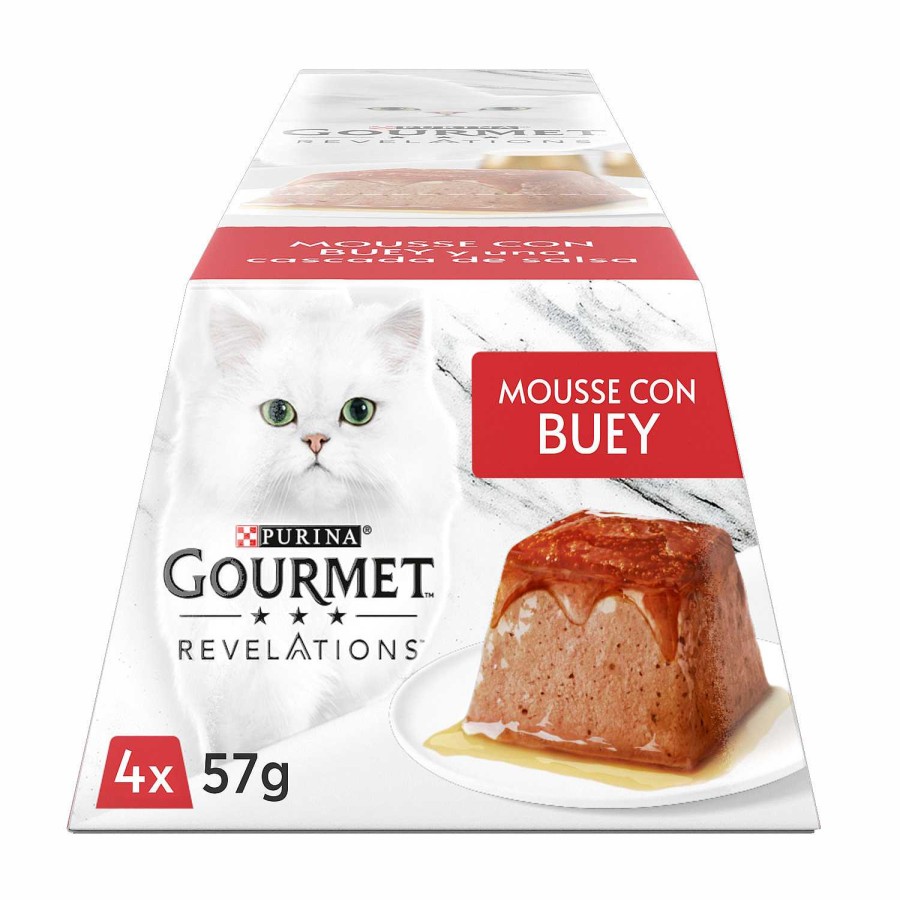 Gatos Gourmet | Purina Gourmet Revelations Mousse Con Buey