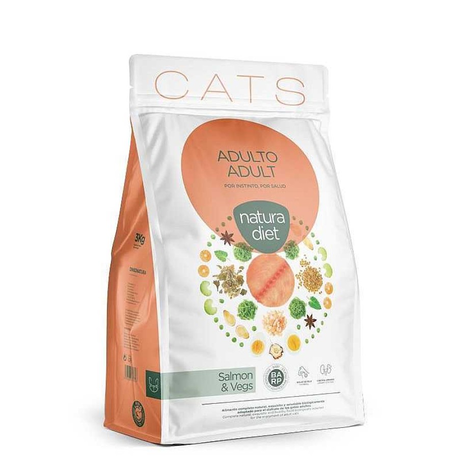 Gatos Dingo Nature Diet | Natura Diet Cat Adult Salmon