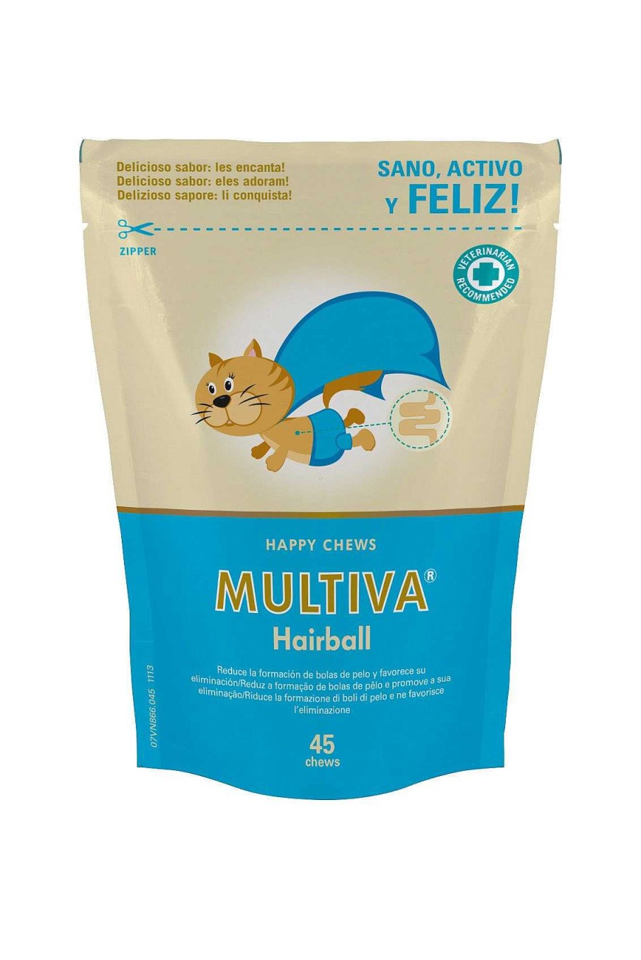 Gatos Vetnova | Multiva Hairball Suplemento Dermatol Gico Para Reducci N De Bolas De Pelo