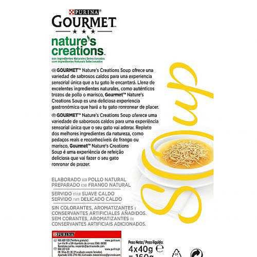 Gatos Gourmet | Purina Gourmet Nature'S Creations Soup Pollo Natural Servido Con Verduras