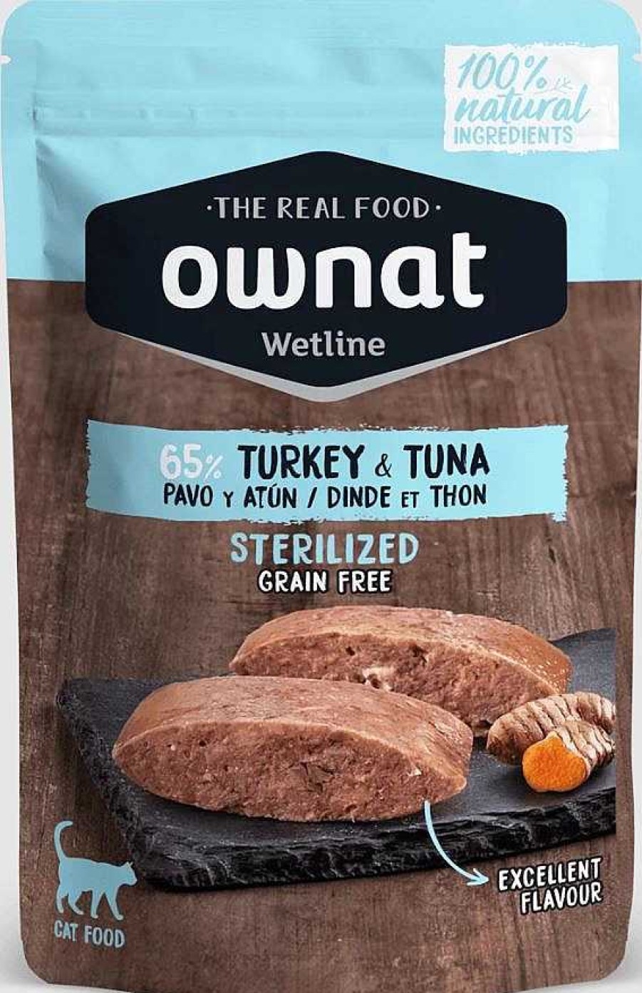 Gatos Ownat | Ownat Sterilized Turkey & Tuna Cat Pouch