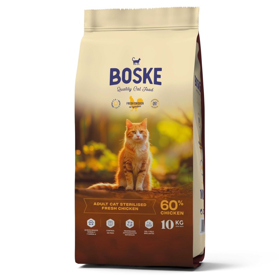 Gatos Boske | Boske Adult Sterilised Cat Fresh Chicken Pienso Natural Para Gato