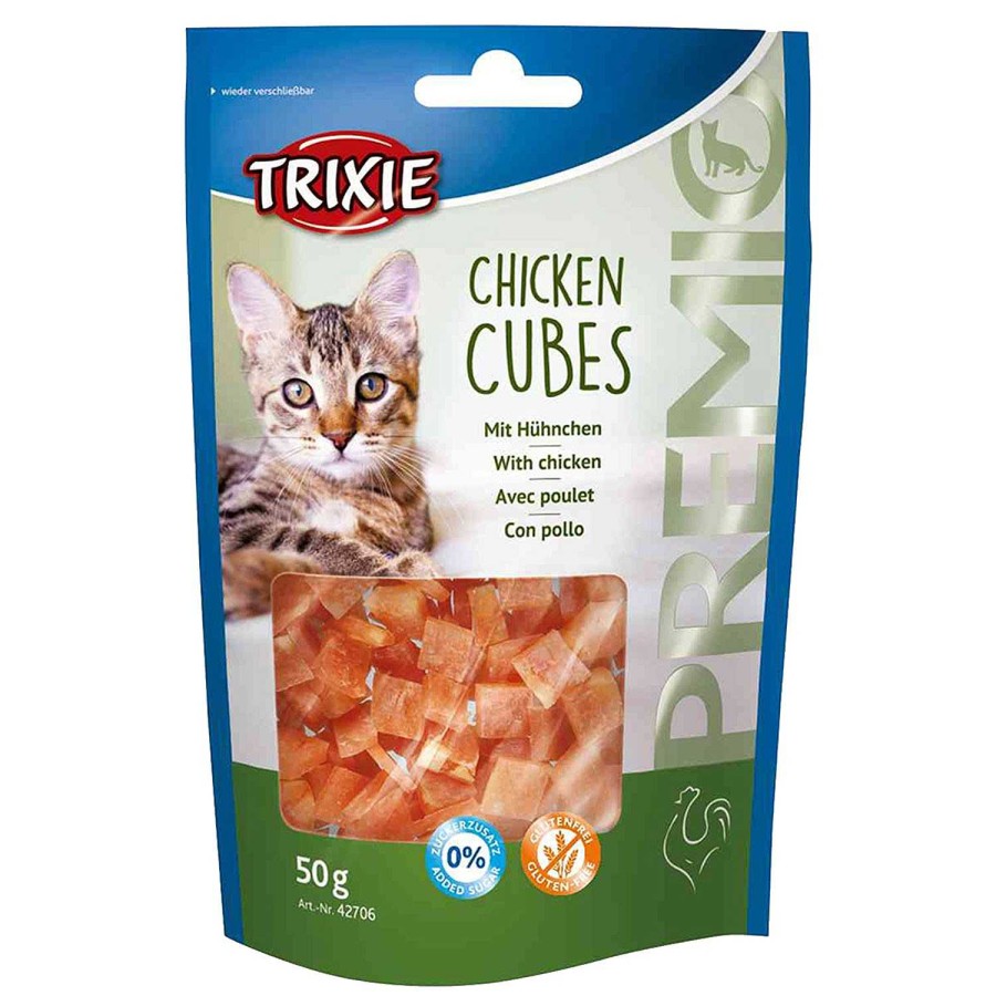 Gatos Trixie | Premio Cubes, Pollo, 50 G