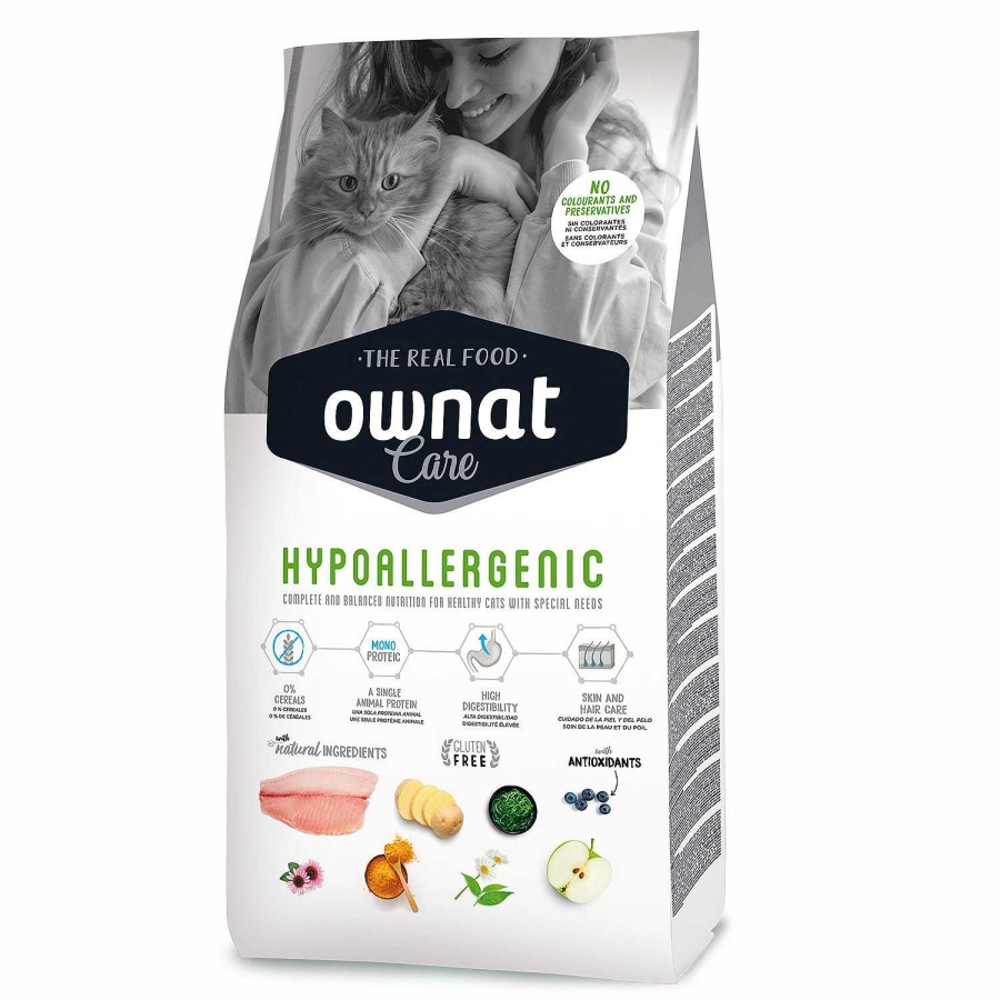 Gatos Ownat | Ownat Care Hypoallergenic Para Gatos Con Problemas Al Rgicos