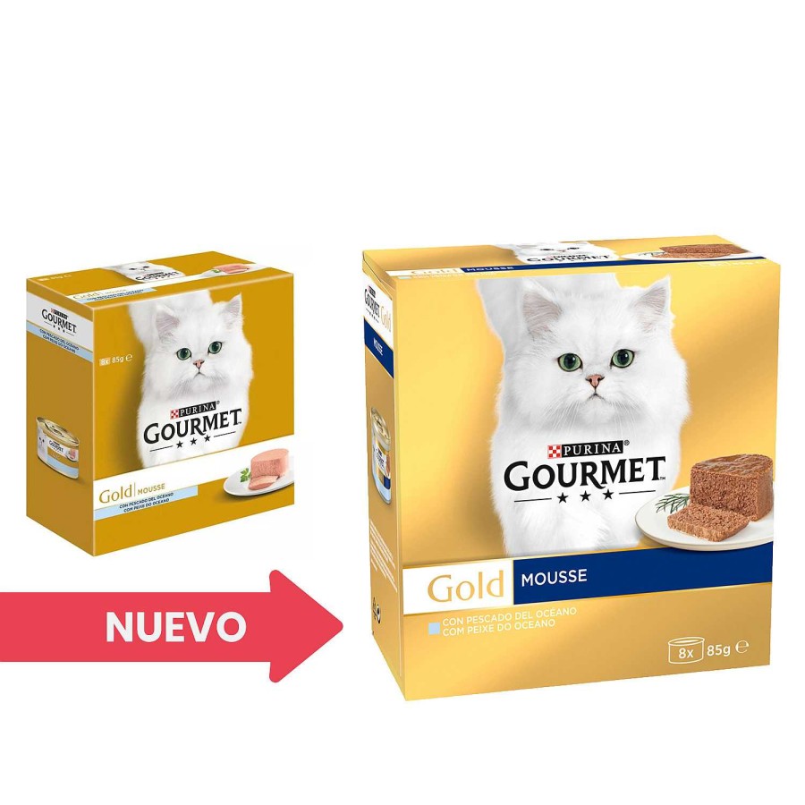 Gatos Gourmet | Purina Gourmet Gold Mousse Con Pescado Del Oc Ano