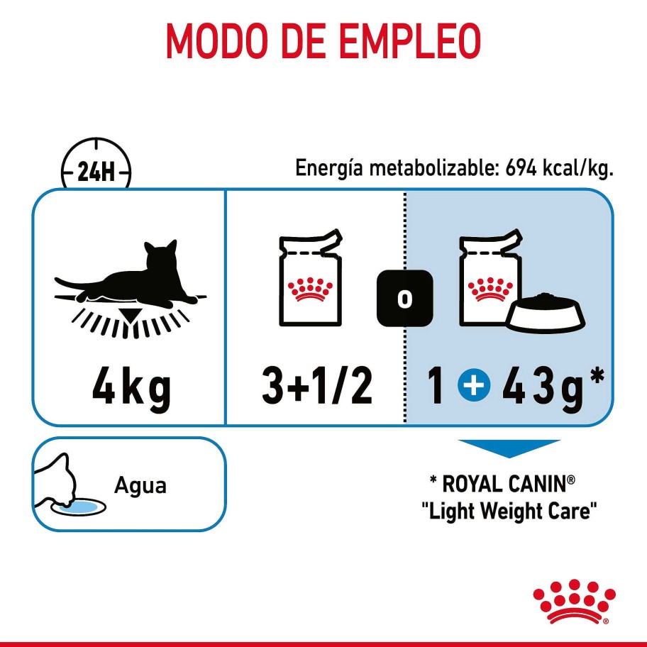 Gatos Royal Canin | Royal Canin Light Weight Care Comida H Meda En Salsa Gato Adulto Para Control De Peso